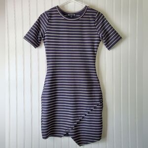 Iris Striped Tulip Dress Women's Sz M
